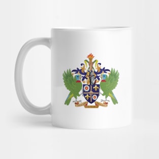 St Lucia Coat of Arms Mug